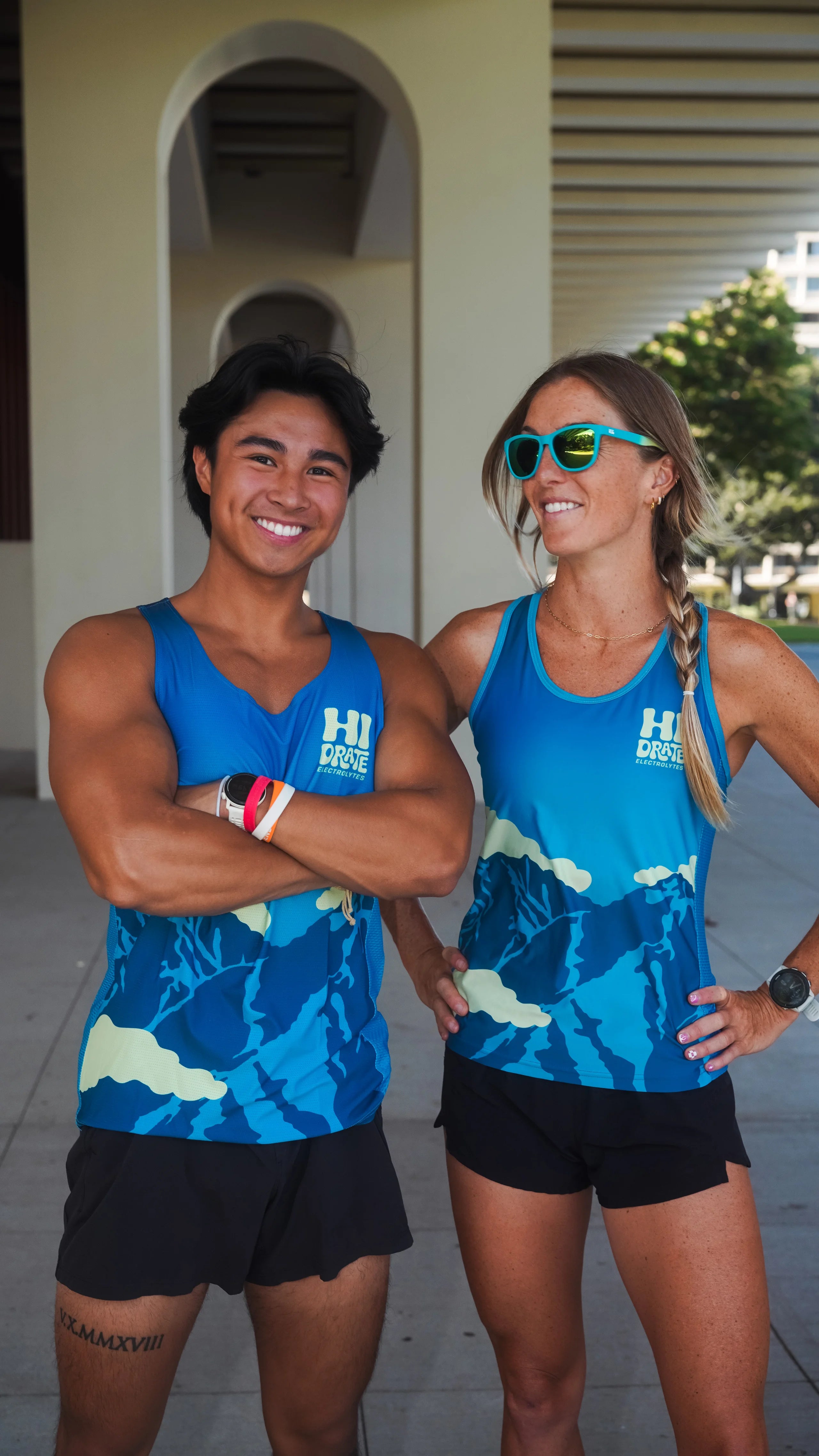 ladies and gents running singlet